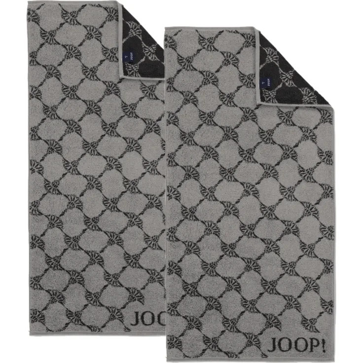 2 Stück Joop! Handtuch Cornflower 1721-77 platin 50x100