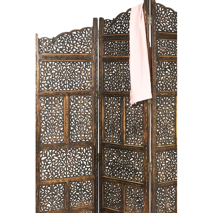 Marrakesch Orient & Mediterran Interior Paravent Orientalischer Paravent Saraswati 180cm, Raumteiler, Sichtschutz, Handarbeit – Bild 4
