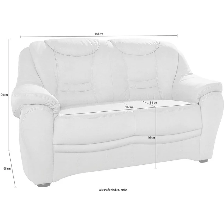 sit&more 2-Sitzer Bansin, inklusive Federkern – Bild 4