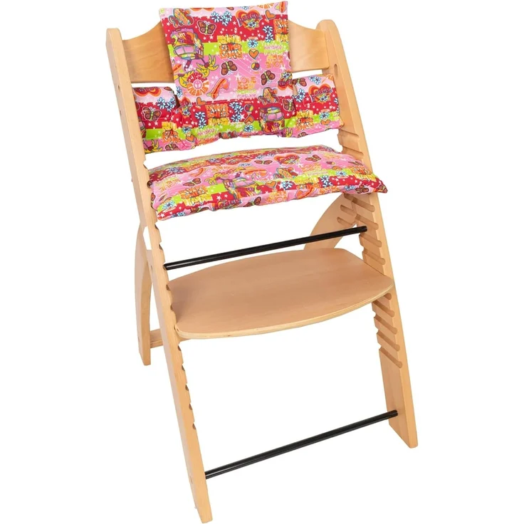 Kissenbezug für Stokke Hochstuhl, kompatibel mit Stokke, Stokke Tripp Trapp, Trip Trap Stokke, Stokke Evolutions-Hochstuhl und Stokke Hochstuhl (Hippie Fuchsia)