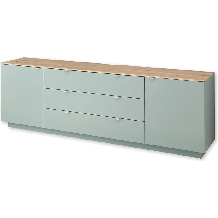 CORE TV-Sideboard in Schilf, Artisan Eiche Optik - Moderner Fernsehschrank mit Schubladen und viel Stauraum - 240 x 77 x 44 cm (B/H/T)