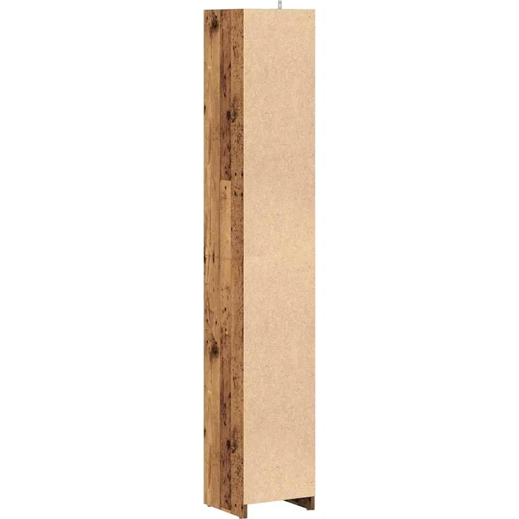 vidaXL Badschrank Altholz-Optik 30x30x183,5 cm Holzwerkstoff 856064 – Bild 6