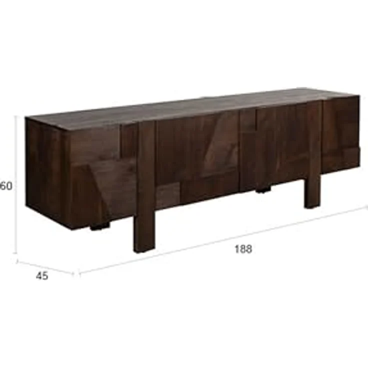 Zuiver Sideboard BRUNEAU Eschenfurnier Dunkelbraun 150cm – Bild 3