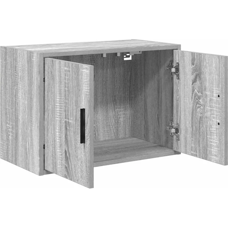 vidaXL Garagen-Wandschränke 2 Stk. Grau Sonoma Holzwerkstoff 860654 – Bild 5