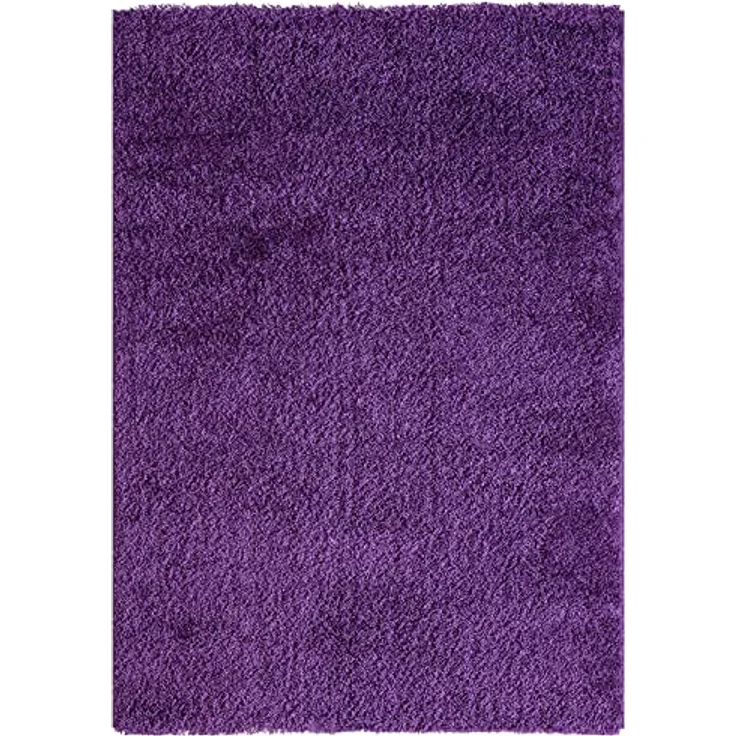VIMODA Teppich Prime Shaggy Hochflor Langflor Einfarbig Modern Lila für Wohnzimmer, Schlafzimmer, kinderzimmer, Maße:70x250 cm – Bild 8