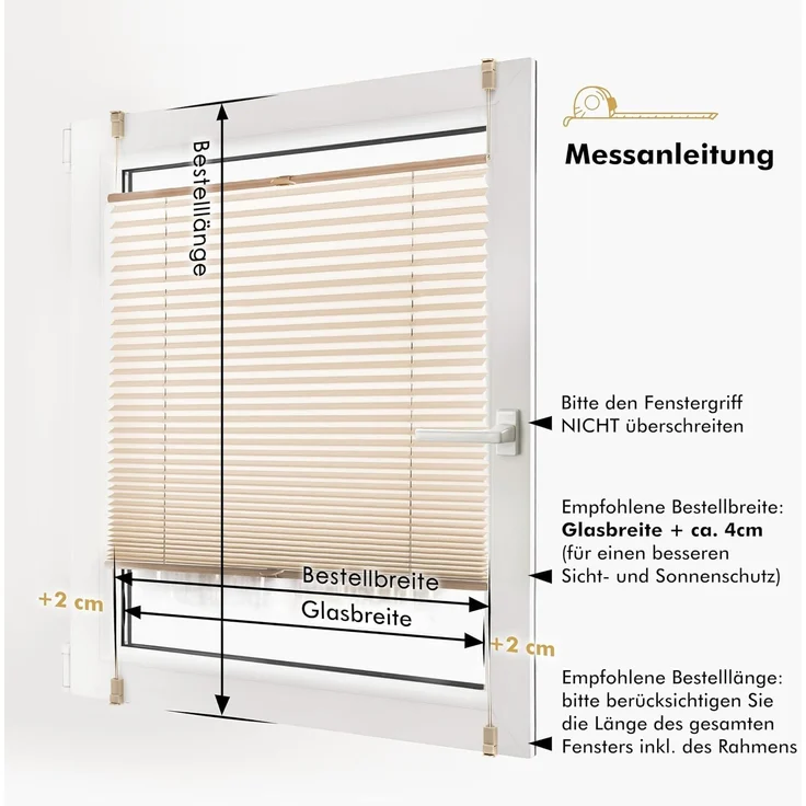 Sonello Plissee Klemmfix ohne Bohren 85x120 cm Schwarz Faltrollo Plisseerollo Jalousie für Tür & Fenster Blickdicht Sichtschutz Sonnenschutz Fertifplissee Rollo – Bild 5
