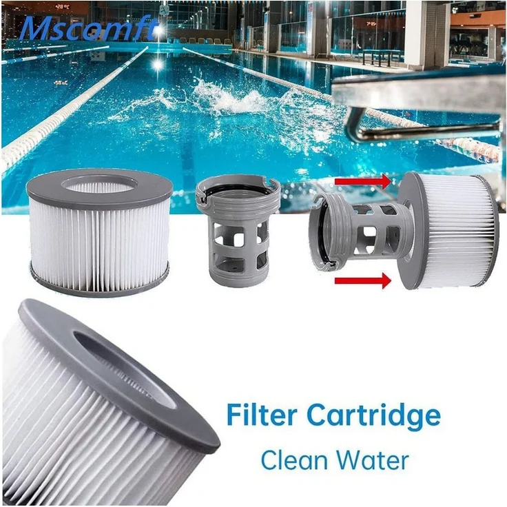 FELIXLEO Pool-Filterkartusche 6er-Pack Ersatzfilter für MSPA Whirlpool Filterkartusche Modelle – Bild 3