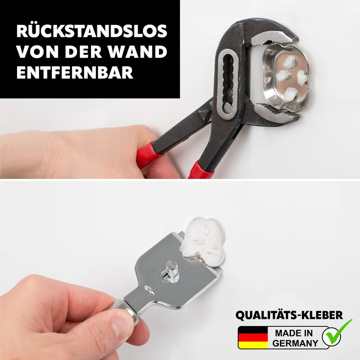Bad-Serie PIAZZA BLACK – Handtuchhaken 4er Set inkl. Klebeset, aus Edelstahl matt schwarz – Bild 6
