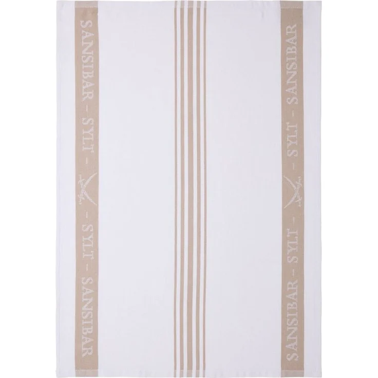 Sansibar Sylt Geschirrtuch Geschirrtücher-Set, 3-tlg, 50x70 cm, 100% Baumwolle, Premium Qualität, (Set, 3x Geschirrtuch, 50x70 cm, zwei verschiedene Designs), Jacquardgewebe, zwei verschiedene Motive – Bild 3