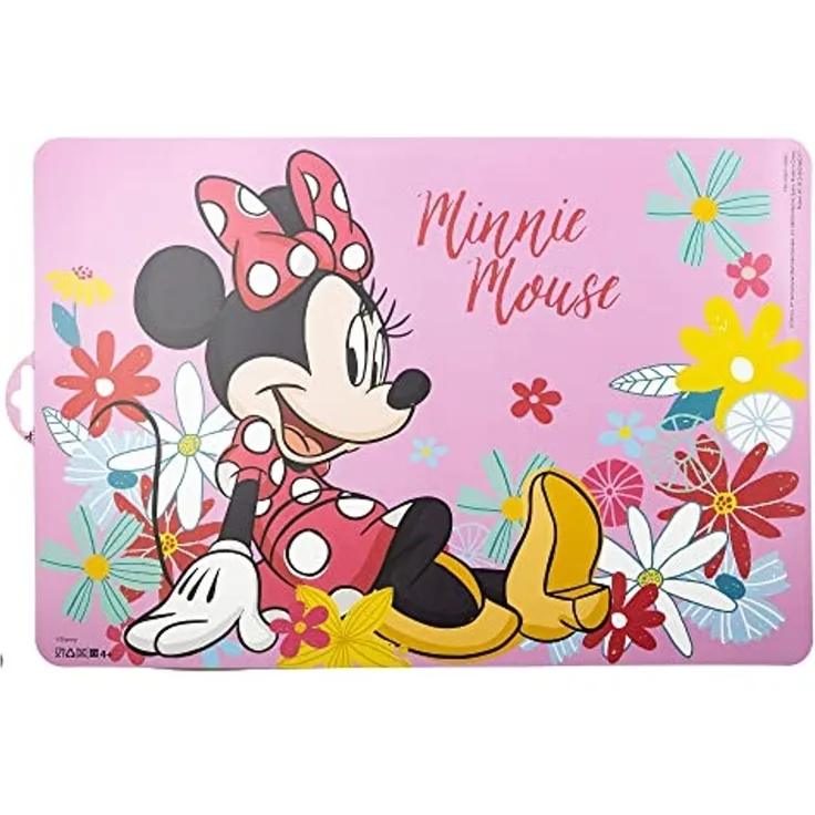 Tischunterlage Zeichentrickmotiv 41x28 cm Platzdeckchen Unterlage Malen Speisen Minnie Mouse