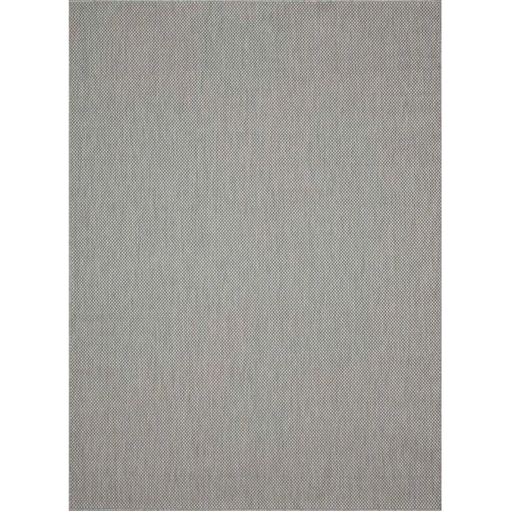TaCa Home Teppich Outdoor & Indoor Teppich, rechteckig, Höhe: 7 mm, Terrasse Balkon Garten Wohnzimmer Bad Küche, Grau - 80 x 150 cm – Bild 2
