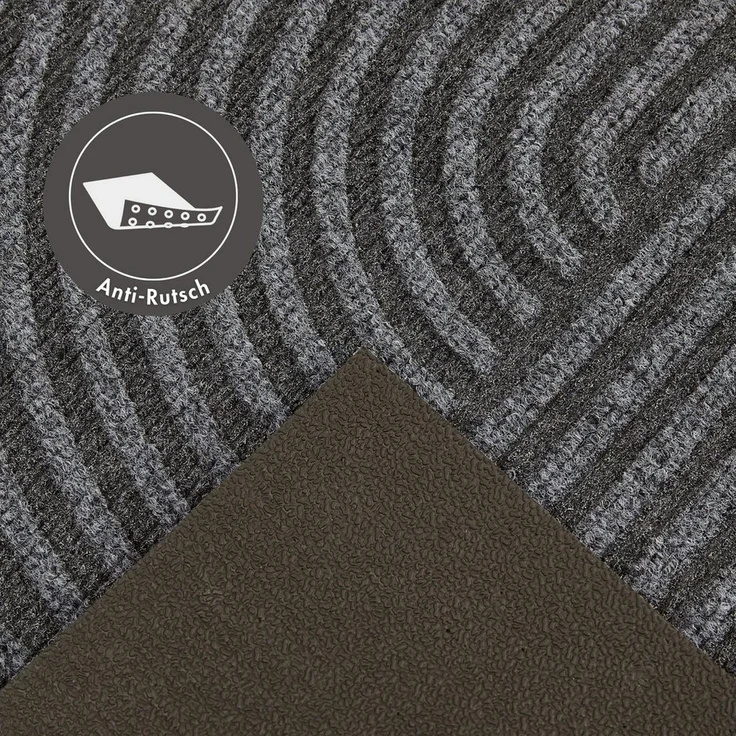 Andiamo Fußmatte Yukon, rechteckig, Höhe: 6 mm, Schmutzfangmatte, modernes Design, robust, waschbar, rutschhemmend – Bild 3