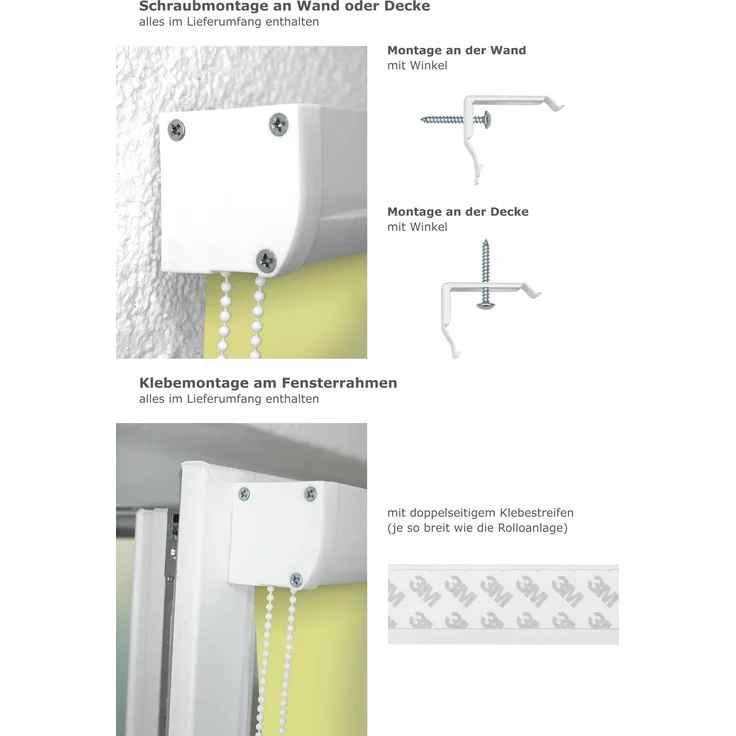 Lysel Outlet - Kassettenrollo abdunkelnd Apfelgrün, (B x H) 70cm x 175cm in grün/apfelgrün – Bild 3