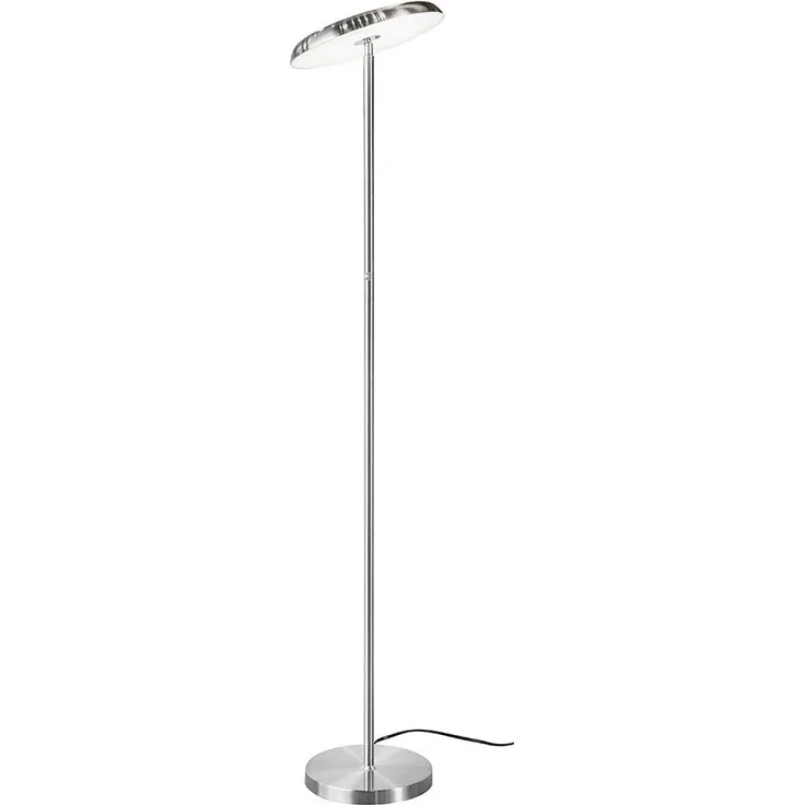 LED Stehleuchte, Touchfunktion dimmbar, silber, H 140 cm