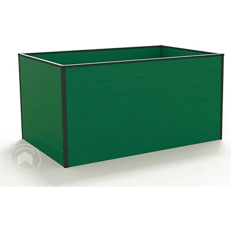 GFP Hochbeet Kräuter-Gemüse-Beet Aluminium CHRISTINA - 150x99x77cm - grün – Bild 2