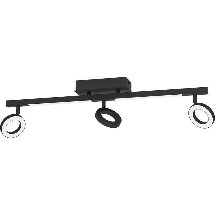 Eglo 900515 Spotleuchte CARDILLIO 2 Alu, Stahl schwarz, Kunststoff satiniert LED 3X3,2W;2X3,3W 3000K L:38. 5cm B:8. 5cm H:17. 5cm