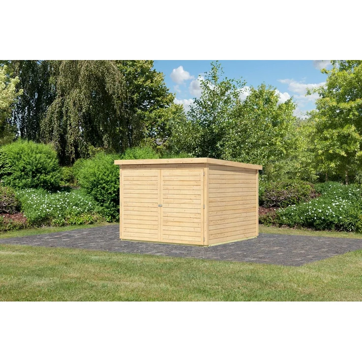 Karibu Fahrradbox Fahrradgarage 4, in verschiedenen Farben, BxTxH: 212,5x216,5x167 cm – Bild 3