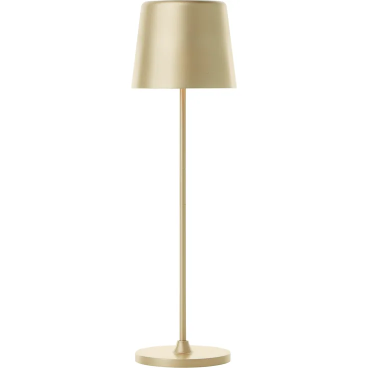 Brilliant LED Außen-Tischleuchte Kaami mobile LED Tischlampe, USB, 37 cm, 310 lm, dimmbar, matt goldfarben