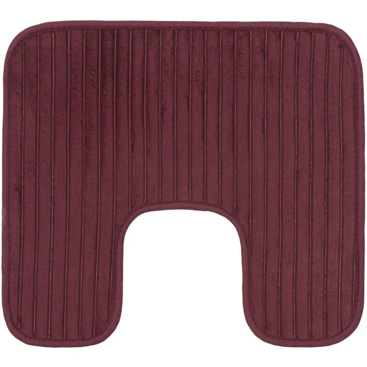 Gözze Badematte Berlin, Höhe 7 mm, rutschhemmend beschichtet, fußbodenheizungsgeeignet, Polyester, rechteckig, Badteppich, Uni Farben, Cord Optik, waschbar