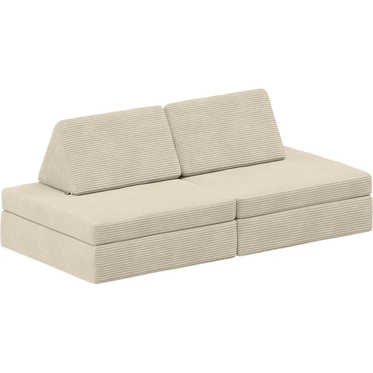 Bellabino 'Nile' Spielsofa mini, 4-tlg, Cord, beige, faltbare Kindercouch, abnehmbarer & waschbarer Bezug, Kleinkindsofa aus Schaumstoff, bis 6 Jahre, Oeko-Tex zertifiziert – Bild 11