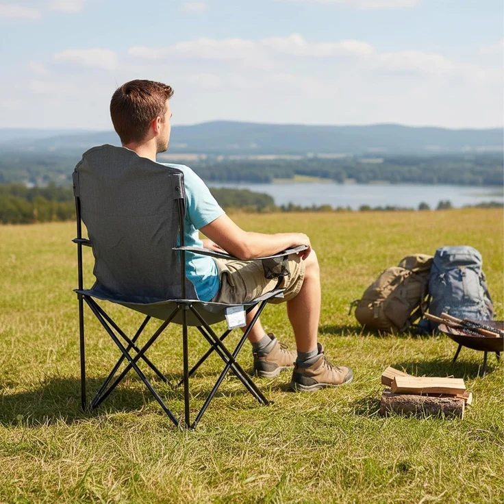 Relaxdays Klappbarer Campingstuhl – Bild 5