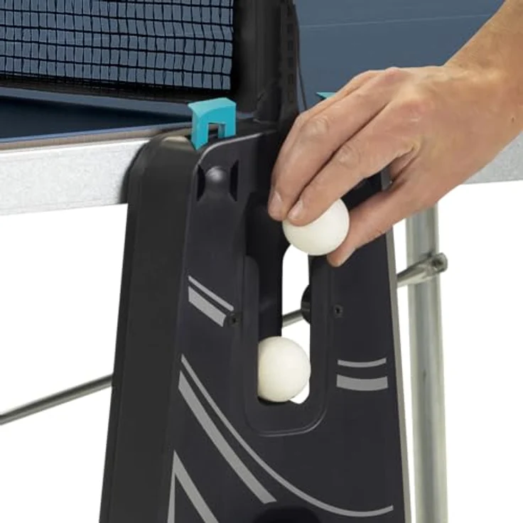 Cornilleau Outdoor Tischtennisplatte 200X, Wetterfeste Freizeitplatte mit SoftMat-Oberfläche, Blau – Bild 9