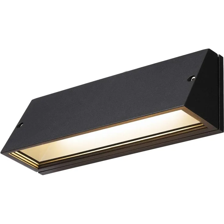 SLV No. 1003453 PEMA® WL Outdoor LED Wandaufbauleuchte schwarz CCT switch 3000/4000K IP65