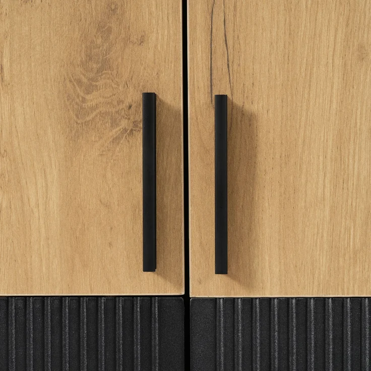 ZUBALIYA Hochschrank 60x35x160 cm, mit verstellbaren Einlegeböden und Aktenschrank mit sanft schließender Tür, Aufbewahrungsschrank für Büro, Wohnzimmer und Flur,Aktenschränke,Sideboard – Bild 10