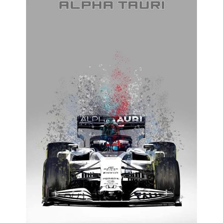 Poster Formel 1 Rennwagen Aquarell · Deko Print ohne Rahmen - E / 21x30 cm – Bild 2
