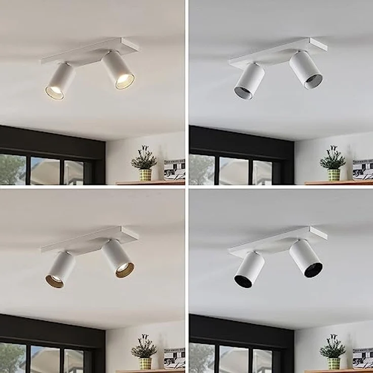 Arcchio Deckenstrahler Brinja, Metall, Weiß IP20, 2 x 8 W LED – Bild 5