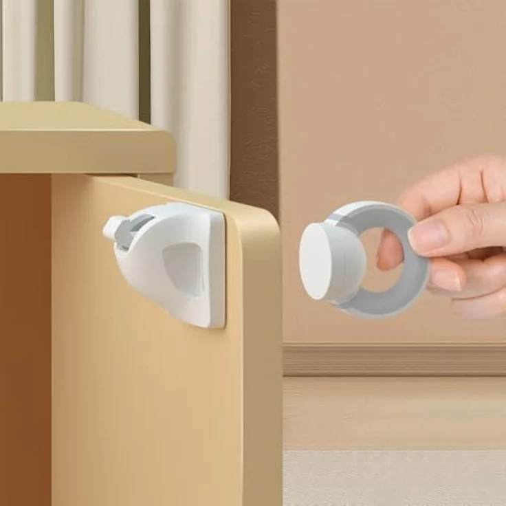 Twistshake Magnetisches Schlüsselschloss für Babys – 4 Stück | für Schrankschubladen | minimalistisches Design – Bild 4