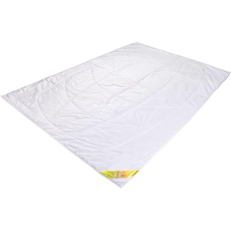 Traumschloss Hanf Naturfaser Sommerbettdecke weiß 135x200