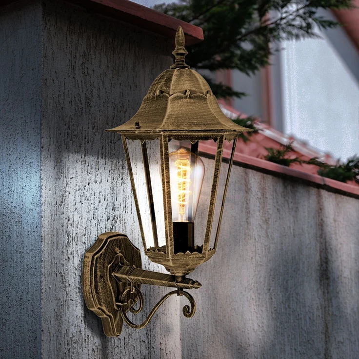 Wandleuchte, Alu Druckguss bronze, H 51 cm – Bild 4