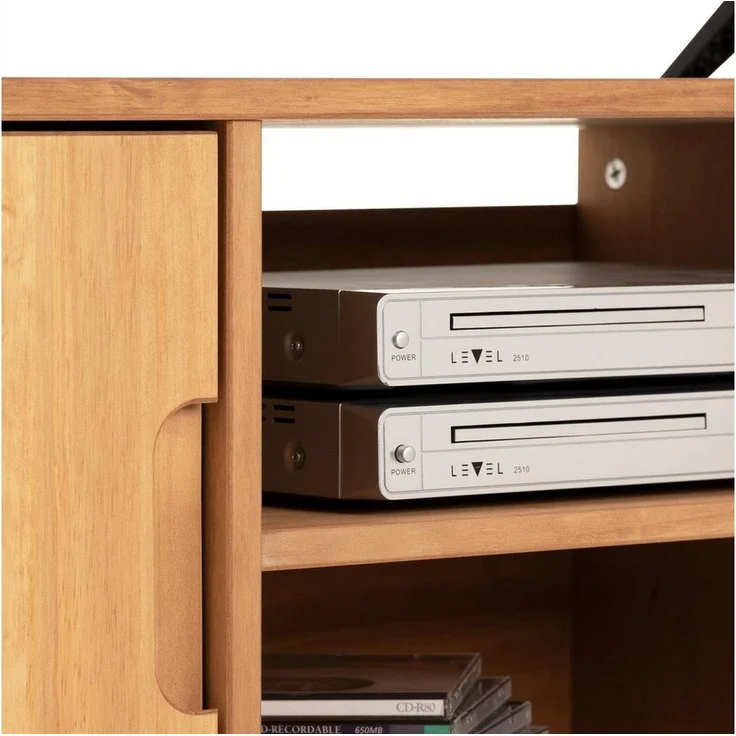 IDIMEX Lowboard TIVOLI, TV Board aus Kiefer Massivholz, Fernsehtisch mit 2 Türen gebeizt – Bild 3