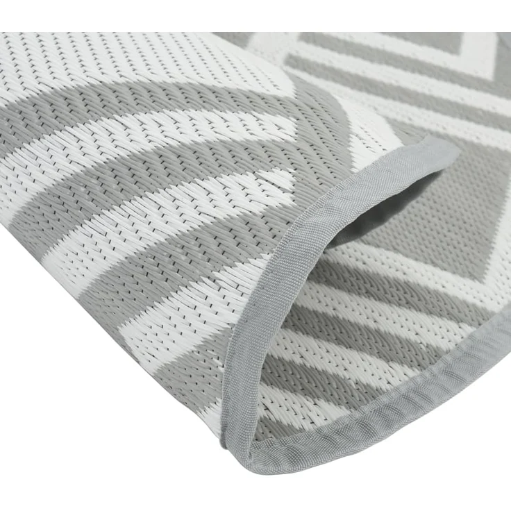 vidaXL Outdoor-Teppich ARAKIL Grau Ø160 cm PP 368569 – Bild 3