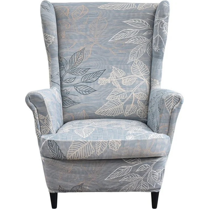 Zyronn Sesselhusse 2-Teilig Ohrensessel Überzug, Sessel-Überwürfe Ohrensessel, Elastisch, Sofa Armlehnenbezüge Schonbezug Hussen für Lesesessel Relaxsessel – Bild 1