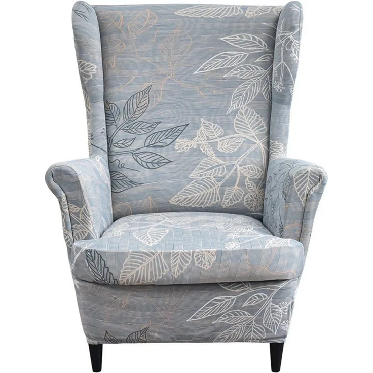Zyronn Sesselhusse 2-Teilig Ohrensessel Überzug, Sessel-Überwürfe Ohrensessel, Elastisch, Sofa Armlehnenbezüge Schonbezug Hussen für Lesesessel Relaxsessel