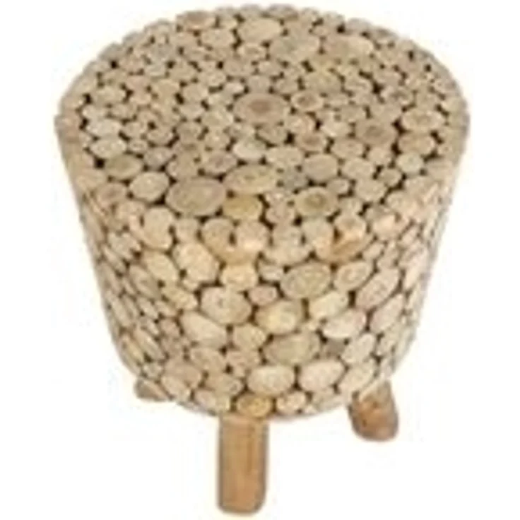 Teak Holz Hocker Merida – Bild 2