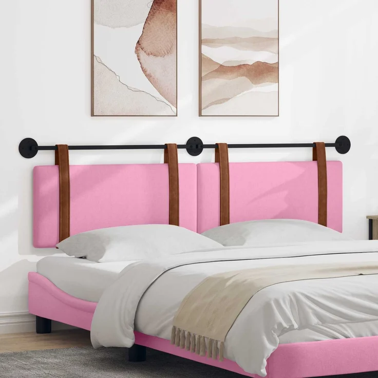vidaXL Hängendes Kopfteil Rosa Antikes PU 5 x 170 x 55 cm – Bild 1