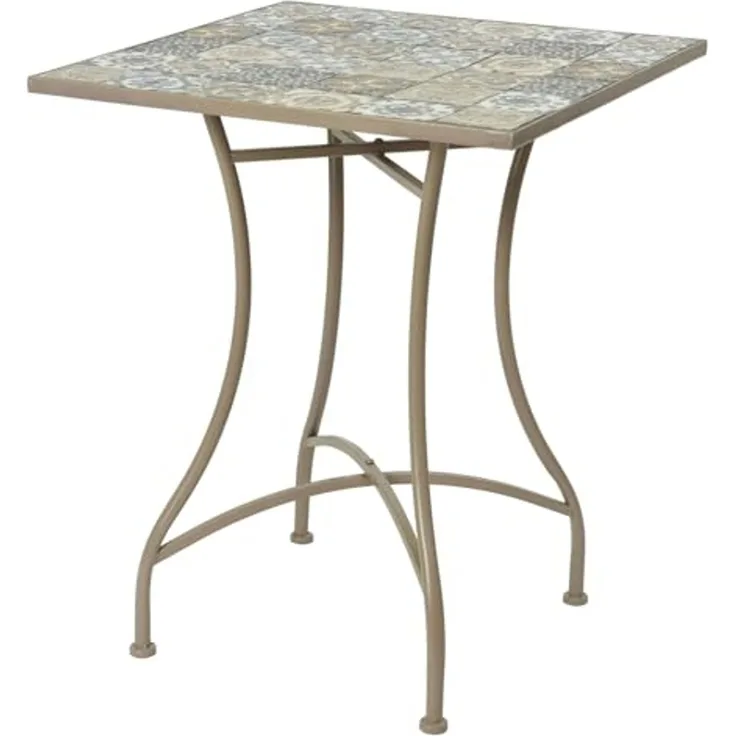 TrendLine Metall Bistrotisch Toulouse mit Mosaiktischplatte