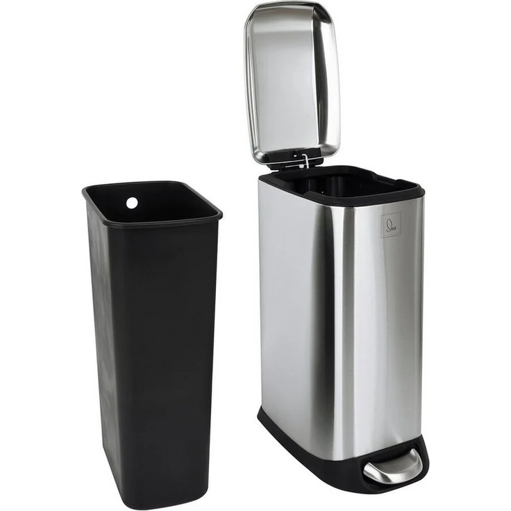 SVITA Mülleimer TS20, Treteimer, Inneneimer, 20L, Edelstahl, Silber – Bild 3