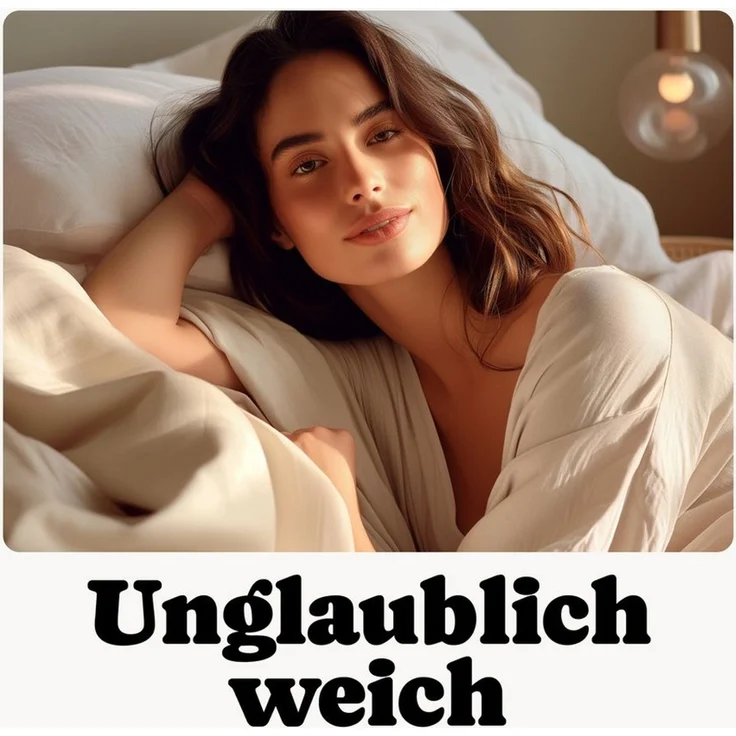Seralino Seitenschläferkissenbezug Mako Satin Kissenbezug (100% Bio Baumwolle) weich, hautfreundlich, (2 Stück), Fairtrade/ GOTS zertifizierte uni Kissenhülle mit Reißverschluss – Bild 4