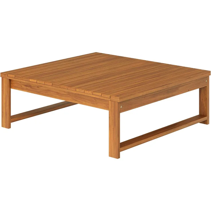 STEELSØN 'Mizaru' Gartentisch 90x75x35 cm, Loungetisch aus massivem Akazienholz, Balkontisch, Terrassentisch, Outdoor Tisch