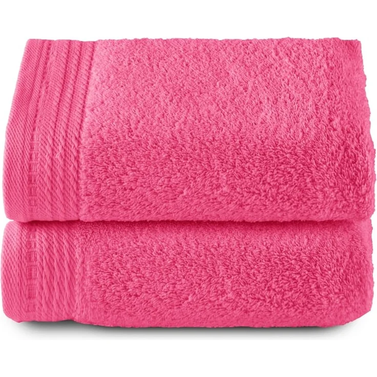 Top Towel - Premium - Große Badetücher - Badetücher - 2 Handtücher - 50x100 cm - 100% Baumwolle - 600 Gramm - Erdbeere