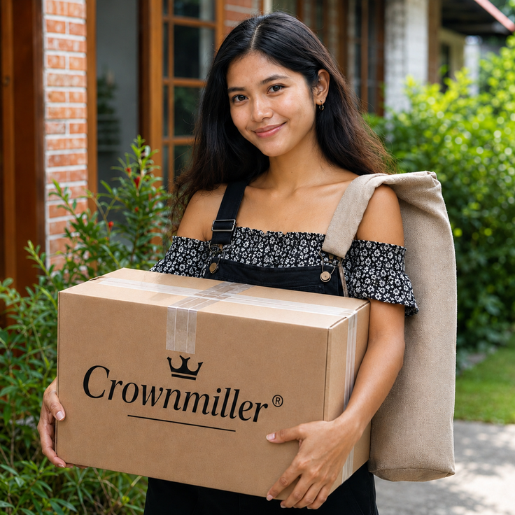 Crownmiller Basic Gel 120x200 cm mittel, Gelschaumtopper, 6 cm hoch, abnehmbarer Bezug, 60 Grad waschbar, Oeko-TEX 100 – Bild 4