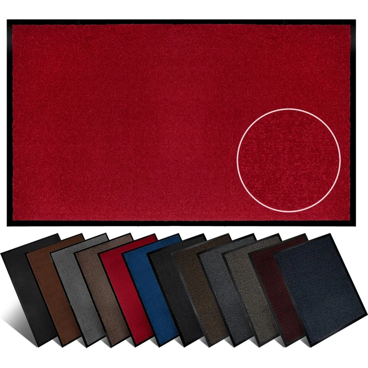 Furni24 Fußmatte - Rot, 90 x 150 cm – Bild 1