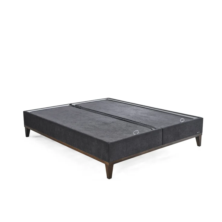 Schlafzimmer-Set "Rina" – Bett mit Bettkasten und Matratze , Nachttisch, Bettbank-Anthrazit – Bild 8