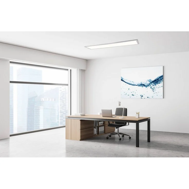 näve LED Panel Nicola, LED fest integriert, Neutralweiß, weiß, Lichtfarbe neutralweiß, Länge 119,5cm, 240 LED, inkl. Treiber – Bild 2