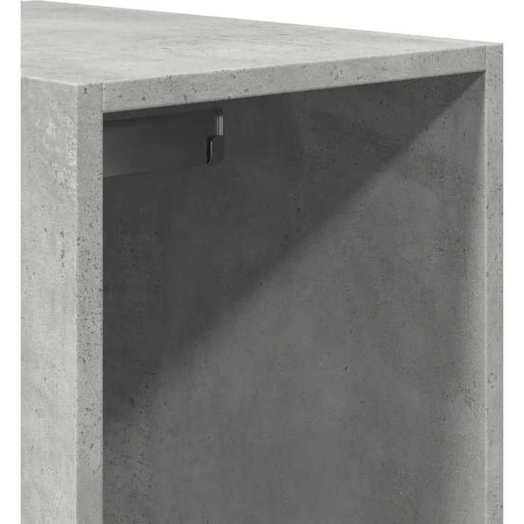 vidaXL Kleiderschrank Betongrau 30x50x200 cm Holzwerkstoff 3307741 – Bild 8