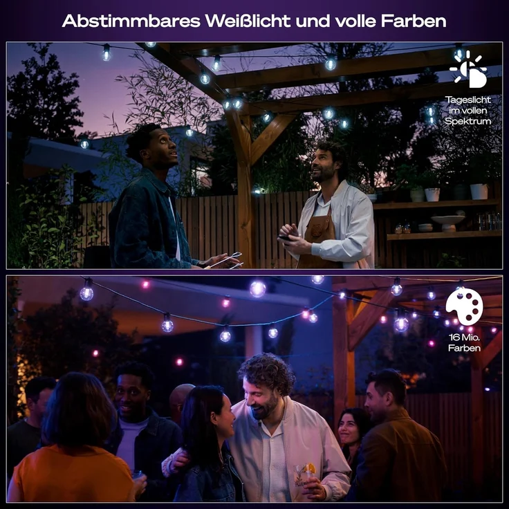 Philips Hue Festavia Globe Outdoor Lichterkette 14 m EU – Bild 2